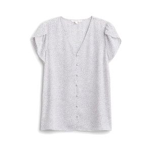 Alena Button Down Tulip Sleeve Blouse